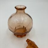 Pink glass shot decanter