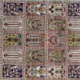 Vintage turkish silk carpet 92x157 cm