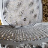 Pair of Louis XV style canned chairs