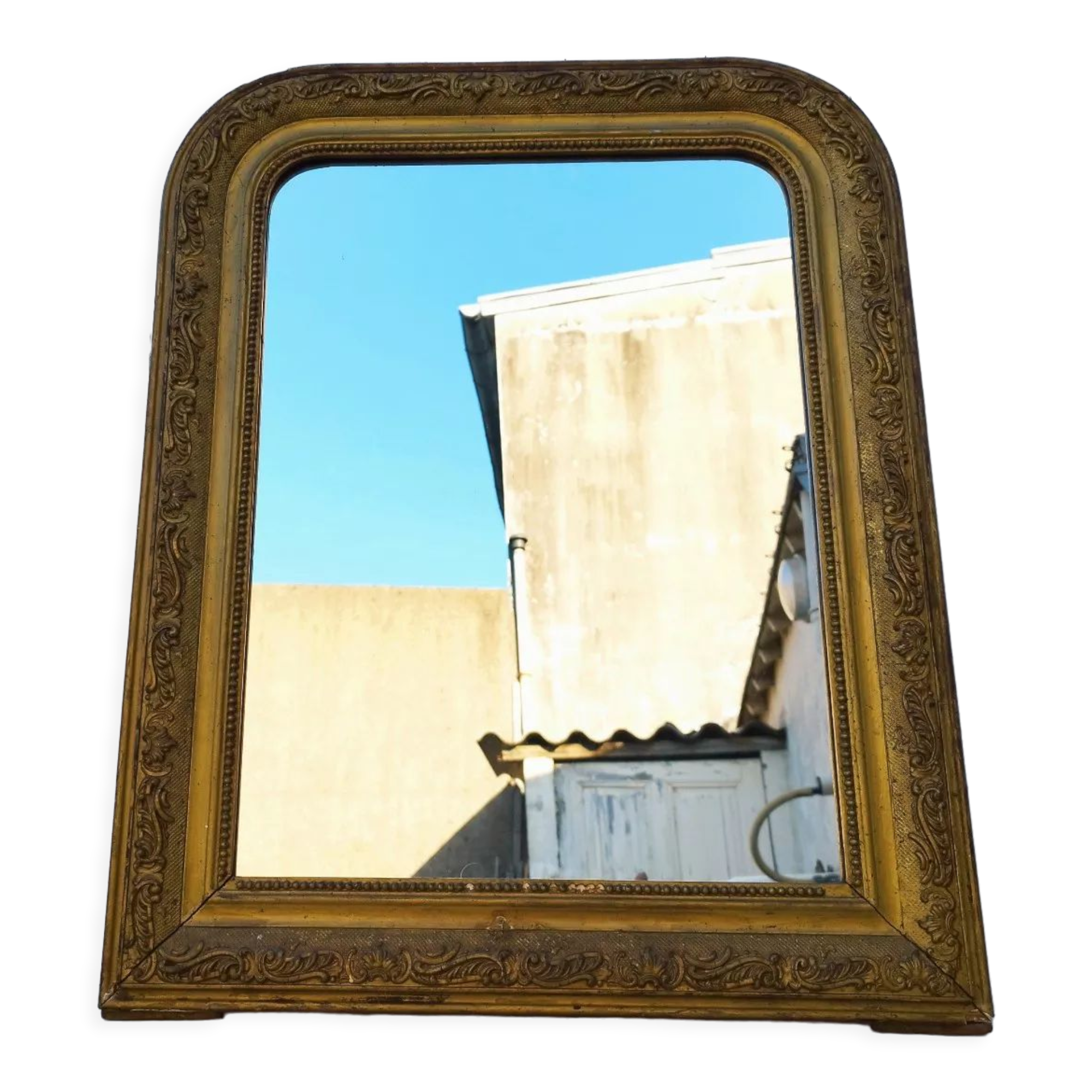 Mirror style Louis Philippe vintage gilded wood