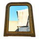 Miroir style Louis Philippe bois doré vintage
