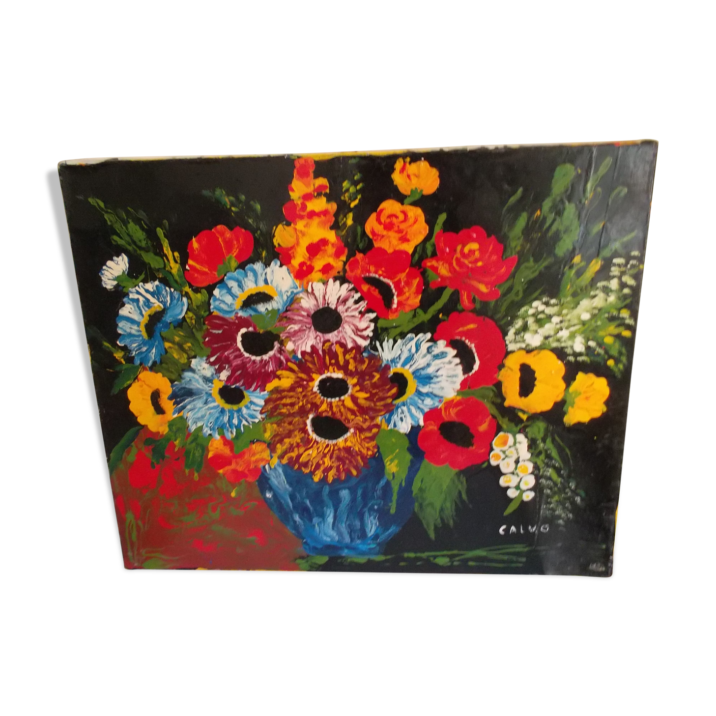 Vintage painting sign Calvo