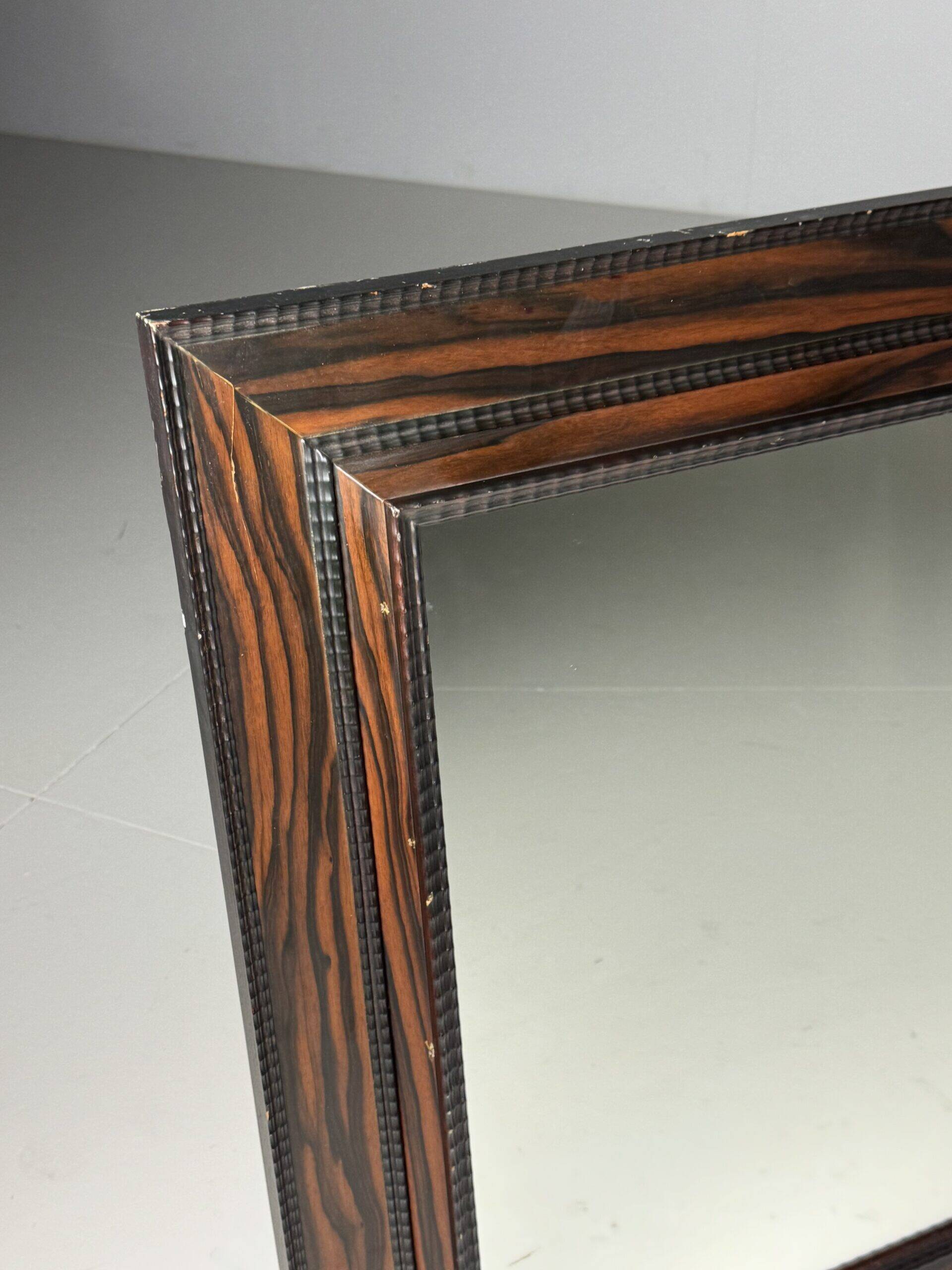 Miroir vintage à cadre cannelé