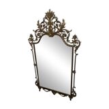 Magnificent baroque brass mirror