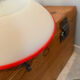 Suspension design Memphis red and white vintage model from the 80s.