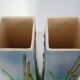 Paire de vases barbotine H 39cm Saint Clement vers 1900