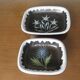 Set of 2 "Gabriel Fourmaintraux" ceramic dishes from the 1950s and 60s.