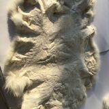 Peau de lapin blanche