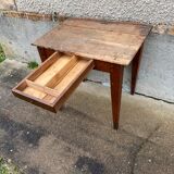 Solid wood desk with 1 drawer 75x52cm