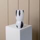 Black and White Hand-Blown Murano Glass Vase by Corso Italia (1980s) – 26 cm tall