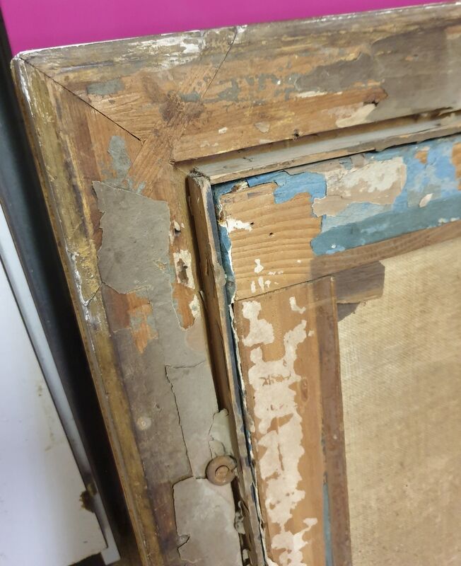 Alphonse de Saint-Beaussant (born in 1842) Pastel on paper mounted on canvas - Sinner