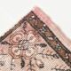Tapis Vintage en laine classique à bordure marron rose, 5x9 nuances, 168x268Cm