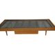 Vintage daybed 1960s minimalist design with drawer in wood