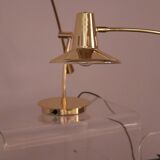 Set of 2 desk or table lamps in brass by Massive Belgium 1980's
