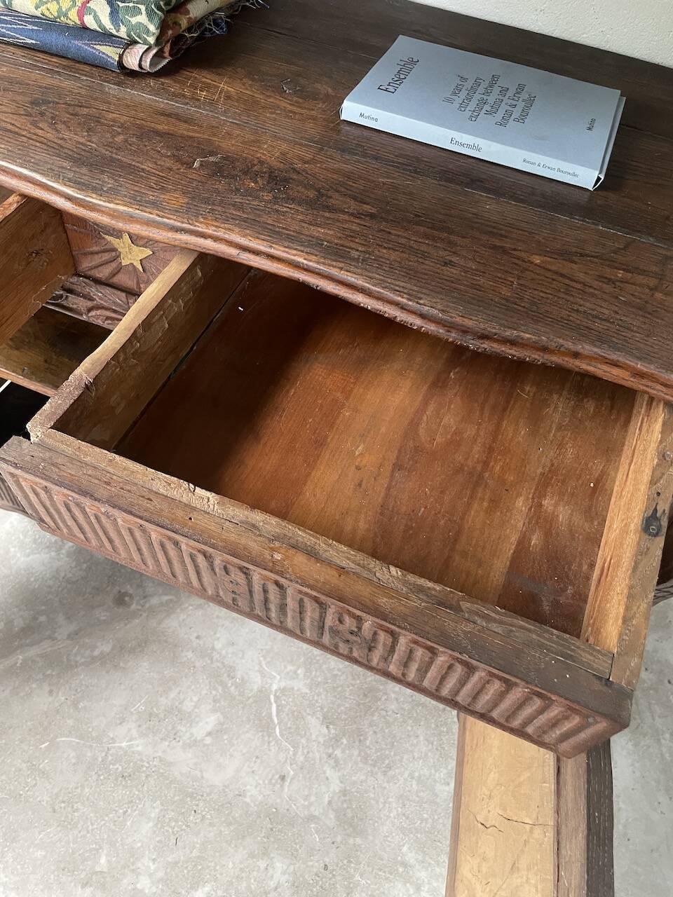 Auvergne brutalist folk art furniture 1890