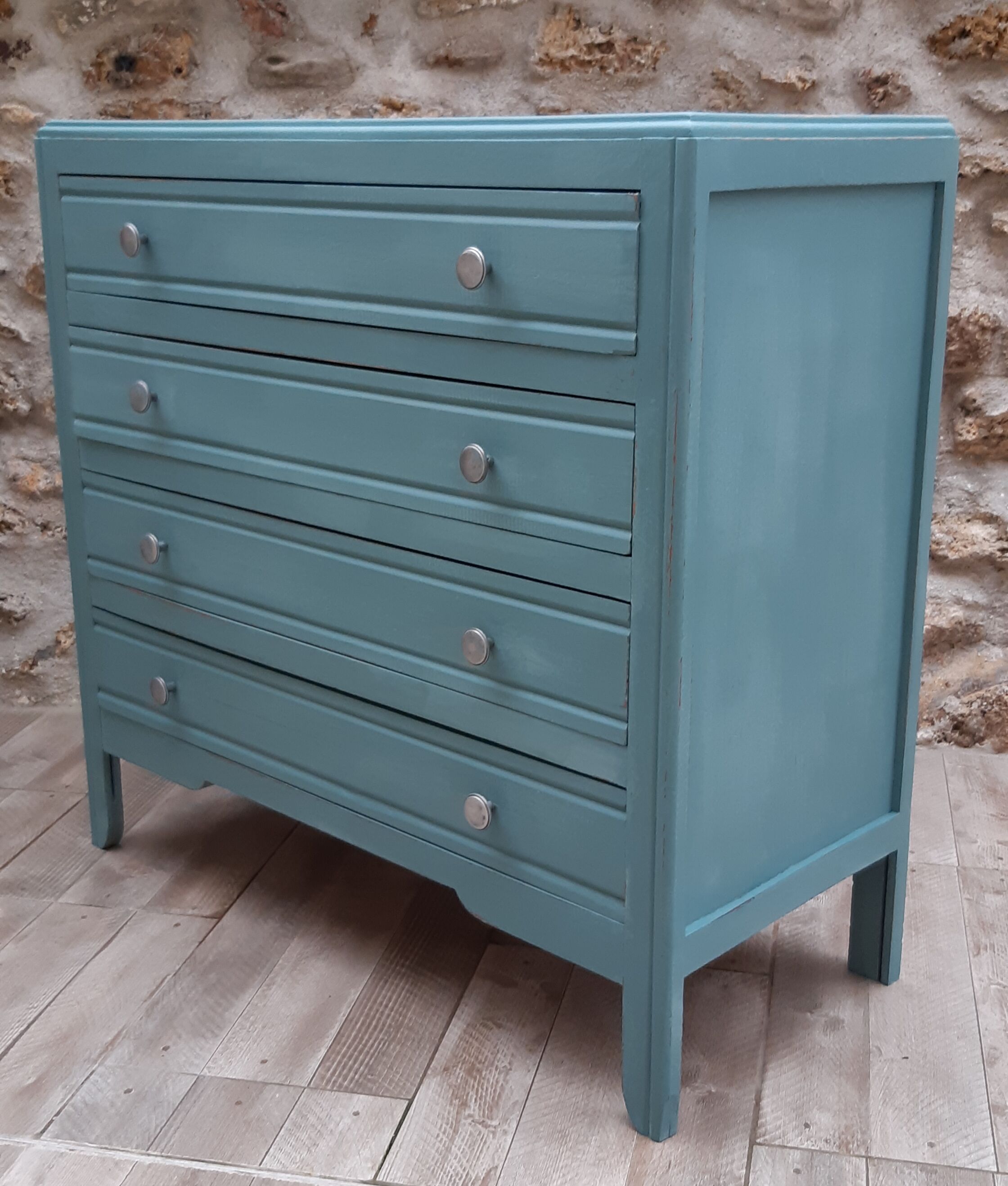 Blue vintage dresser