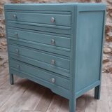 Blue vintage dresser