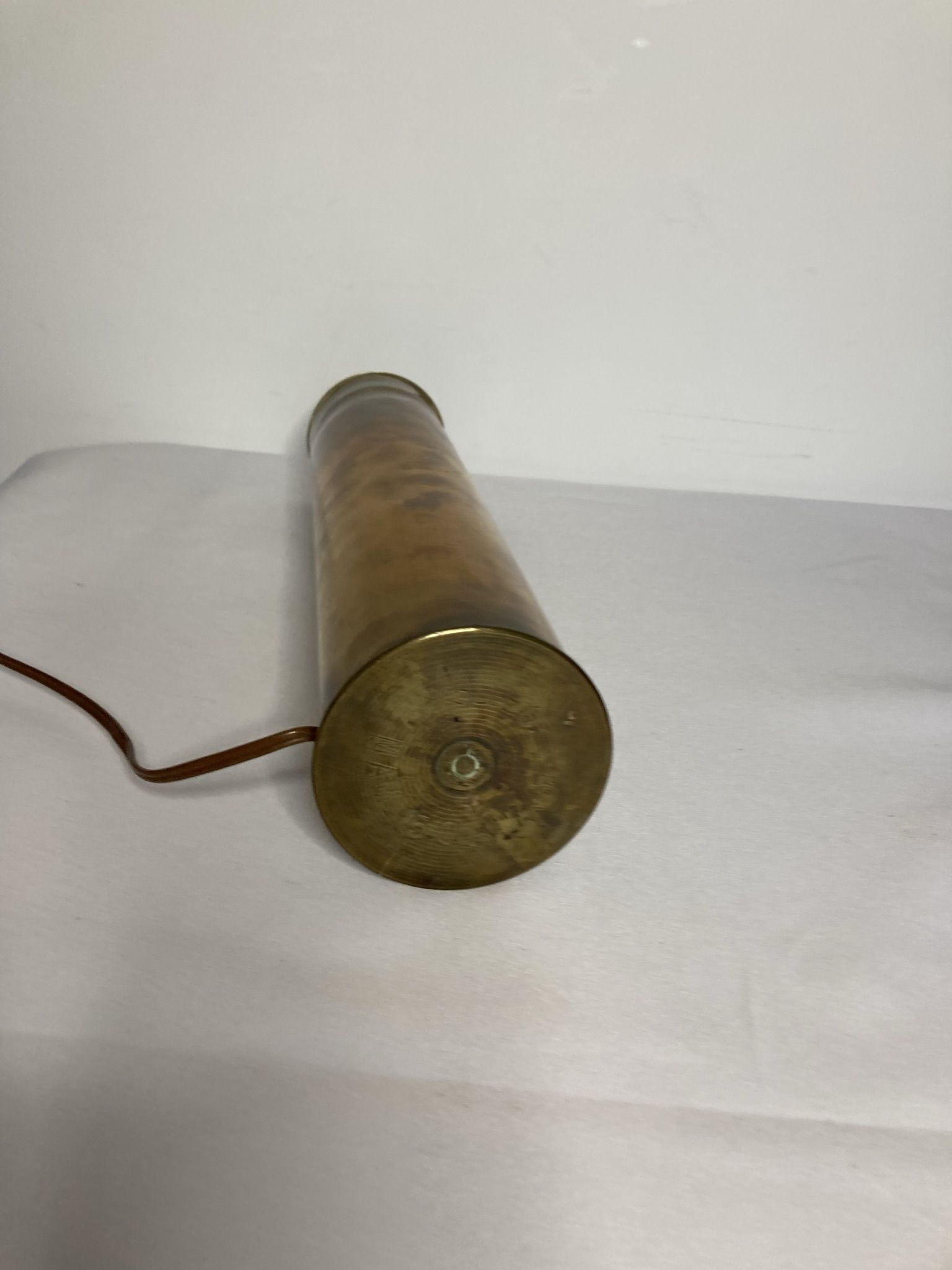 Old war shell lamp socket 14-18 copper early 20th century