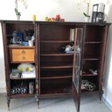 Marquetry display cabinet