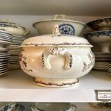 Large brown ironstone tureen HB & Cie