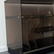 Meuble hi-fi en plexiglas fumé 1970