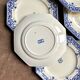 6 Sarreguemines earthenware dessert plates, “Sinceny” service circa 1900