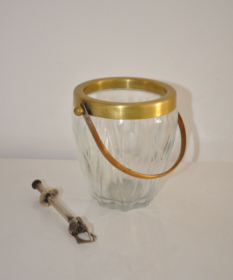 Glass ice bucket