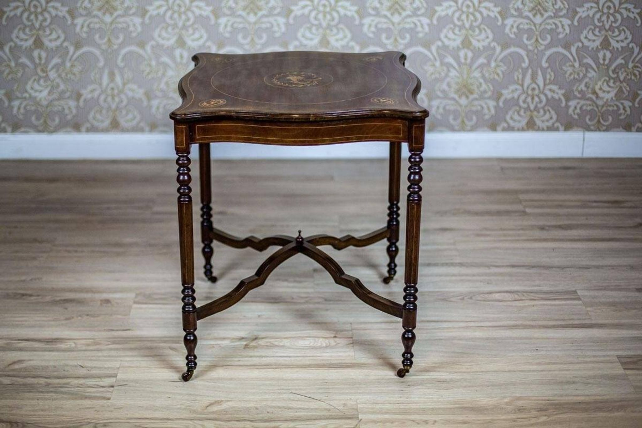 19th Century Inlaid Coffee Table, 1890s