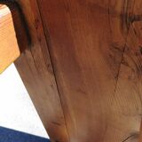 Brutalist table in meleze