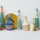 Lot de 35 bouteilles scoubidou multicolores