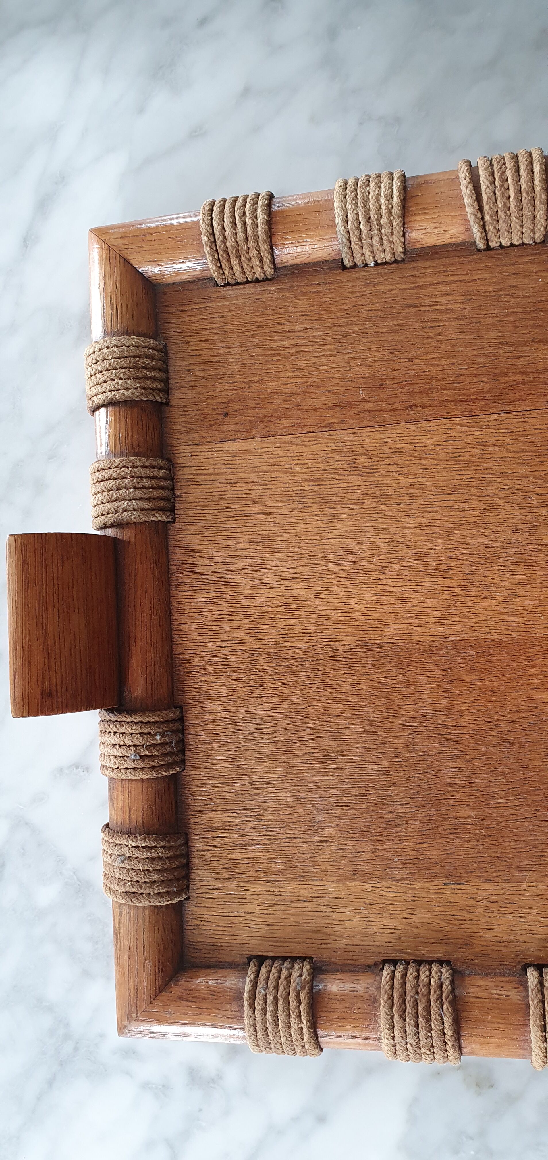 Scandinavian wooden and rope plateau