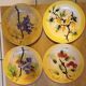 Old barbotine plates from the Orchies factory
