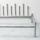 Double bed Frigerio style vintage in chromed steel 1970s modernist