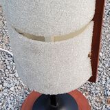 Scandinavian style floor lamp in teak and granite resin from the 70s