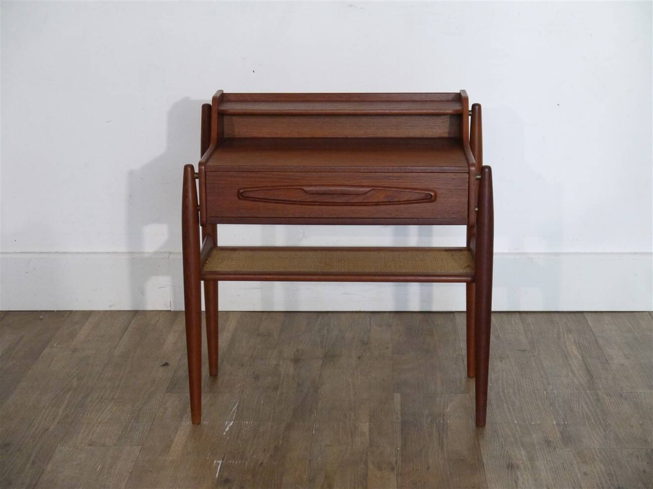 Danish teak side or bedside table from the 1960s.