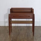 Danish teak side or bedside table from the 1960s.