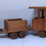 Large wooden train stamped Wog Austria