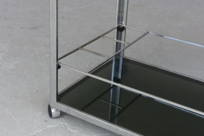 Vintage chrome rolling dessert 1950