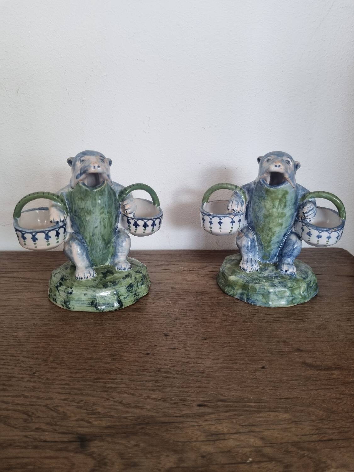Pair of Keller Guerin salt shakers