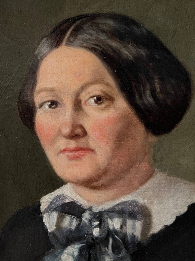Portrait d'une femme du 19ème siècle, encadré
