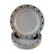 Set of 6 flat plates Gien early twentieth century