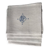 4 new PM damask napkins 78x65cm