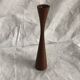 Vintage oiled teak wood candle holder, Scandinavian design