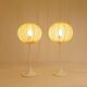Pair of Bergboms B-024 mid-century modern table lamps, 1960s, Sweden.