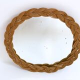 Miroir en rotin 30cm