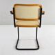Mid Century Modern B64 Black and Beech Marcel Breuer Cesca Chair Italy 70s