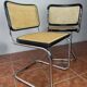 Set of two mid-century modern Marcel Breuer B32 Cesca chairs, Italy 1970s