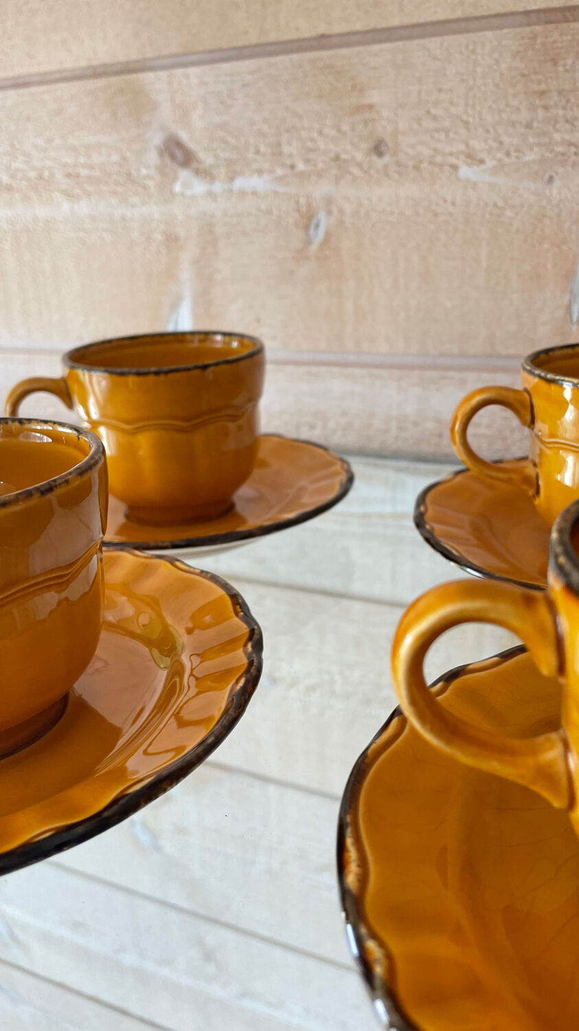 Pagnossin mustard yellow coffee cup