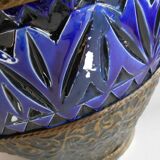 POT / TERRACOTTA VASE VERNISSEE / DECOR BRASS