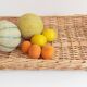 French Provence Large Wicker Basket Tray, Handwoven in France, Late 20th-C